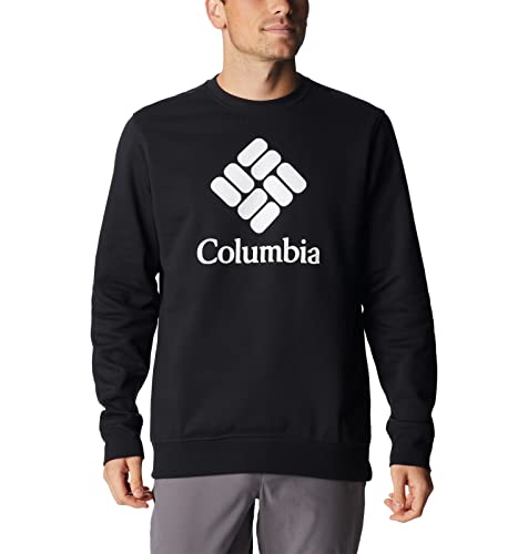 Columbia Herren Trek Crew, Schwarz/CCSC-Logo, Large von Columbia