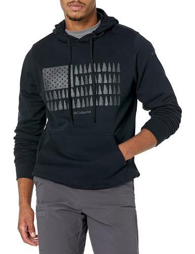 Columbia Herren Trek Graphic Hoodie, Schwarz/Treeline Flag Graphic, Größe M Columbia Herren Trek Graphic Hoodie, Schwarz/Treeline Flag Graphic, Größe M von Columbia
