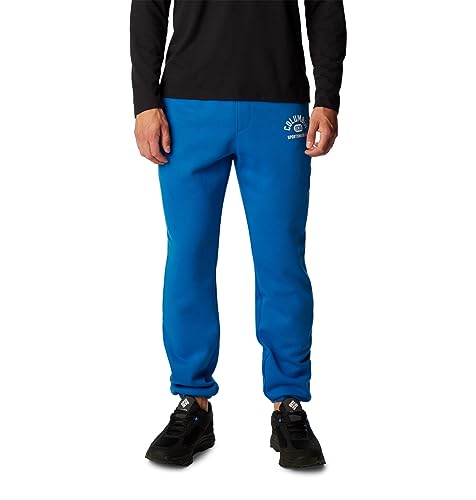 Columbia Herren Trek Jogger Sweatpants, Helles Indigo, College Life Mini-Logo, Large von Columbia