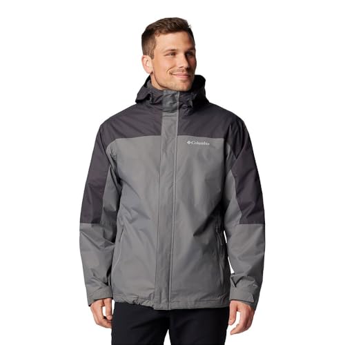 Columbia Herren Tunnel Falls 2 Interchange Jacket 3-in-1-Wintermantel, City Grey/Shark, L von Columbia