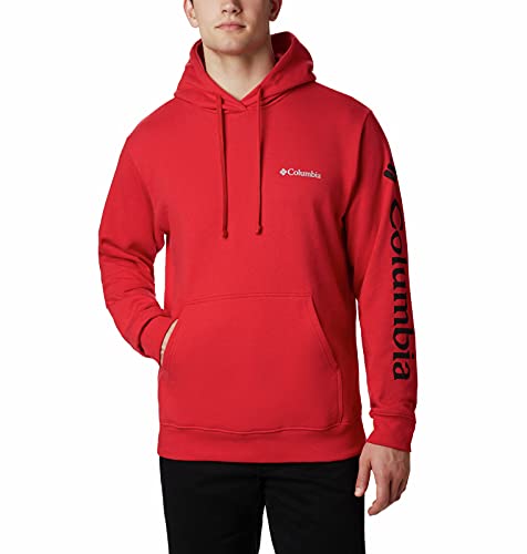 Columbia Herren Viewmont II Sleeve Graphic Hoodie Wanderhemd, Bergrot, X-Large von Columbia