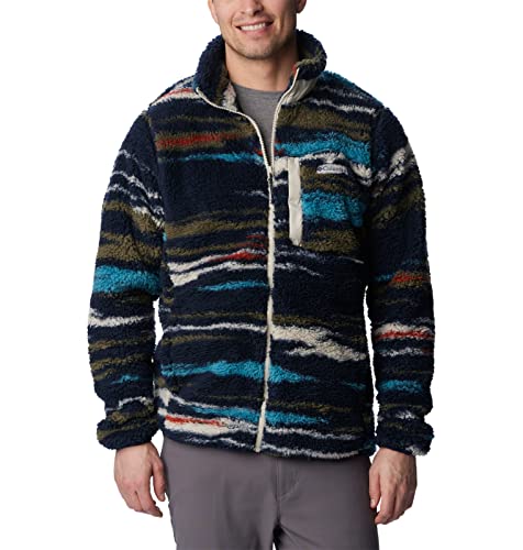 Columbia Herren Winterpass Fleece Full Zip, Collegiate Navy Skyscape Print, XX-Large von Columbia