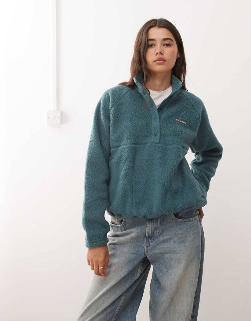 Columbia - Jasper Ridge - Pullover aus Fleece in Blau mit Kieselstruktur von Columbia