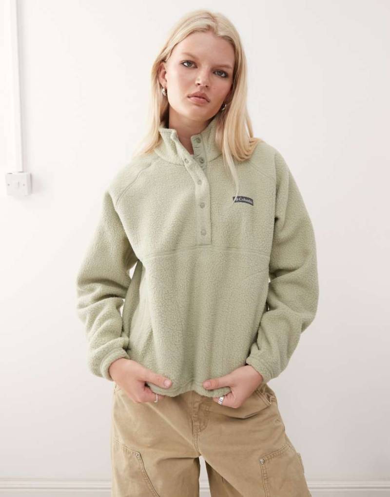 Columbia - Jasper Ridge - Pullover aus Fleece in Grün mit Kieselstruktur von Columbia