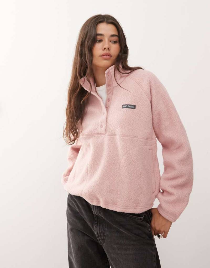Columbia - Jasper Ridge - Pullover aus Fleece in Rosa mit Kieselstruktur von Columbia