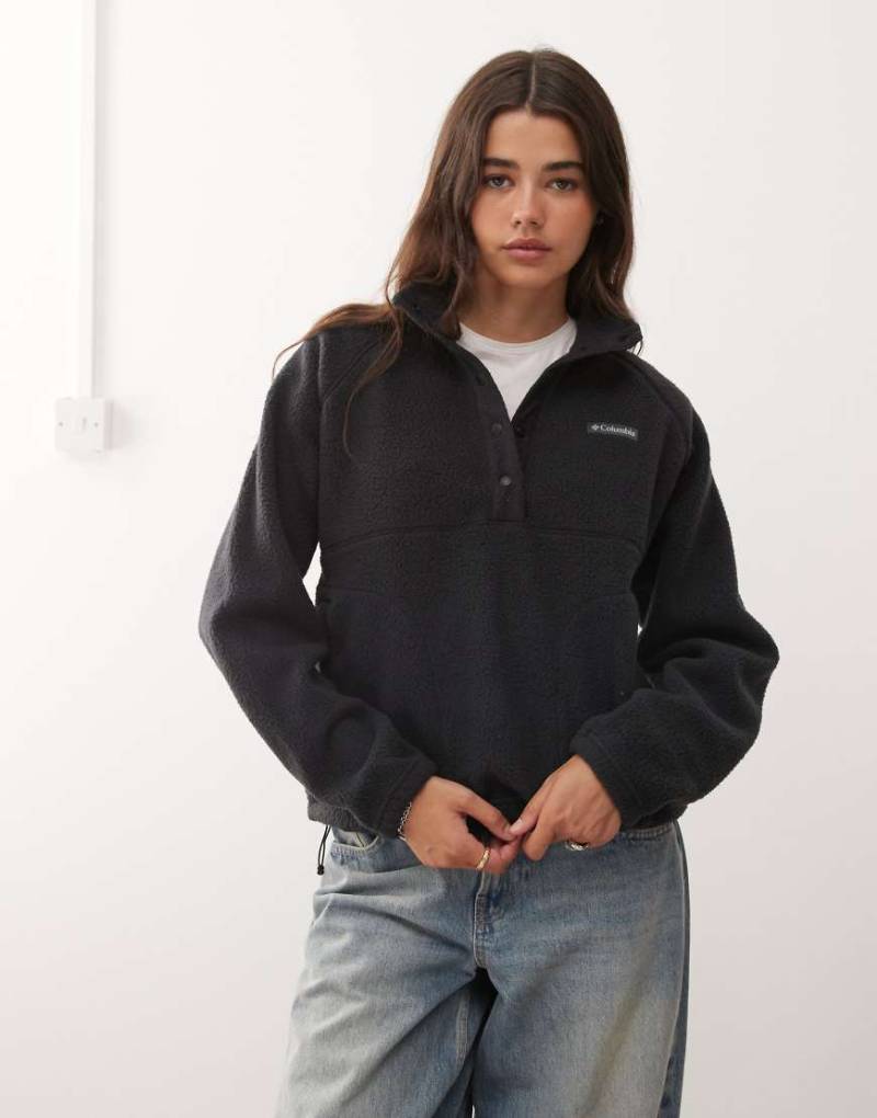 Columbia - Jasper Ridge - Pullover aus Fleece in Schwarz mit Kieselstruktur von Columbia