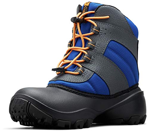 Columbia Rope Tow 3 Waterproof wasserdichte Winterstiefel für Kinder, Blau (Azul x Orange Blast), 27 EU von Columbia