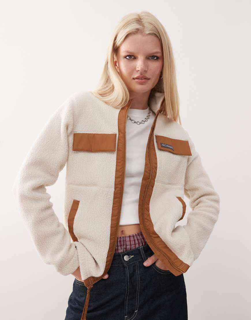 Columbia - Juniper Peak - Fleecejacke in Beige mit durchgehendem Reißverschluss-Neutral von Columbia