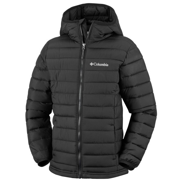 Columbia - Kid's Powder Lite II/2 Hooded Jacket - Kunstfaserjacke Gr XS schwarz/grau von Columbia