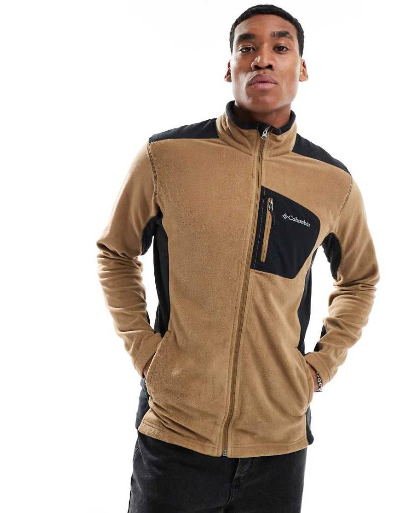 Columbia - Klamath Range - Fleecejacke in Braun mit durchgängigem Reißverschluss von Columbia