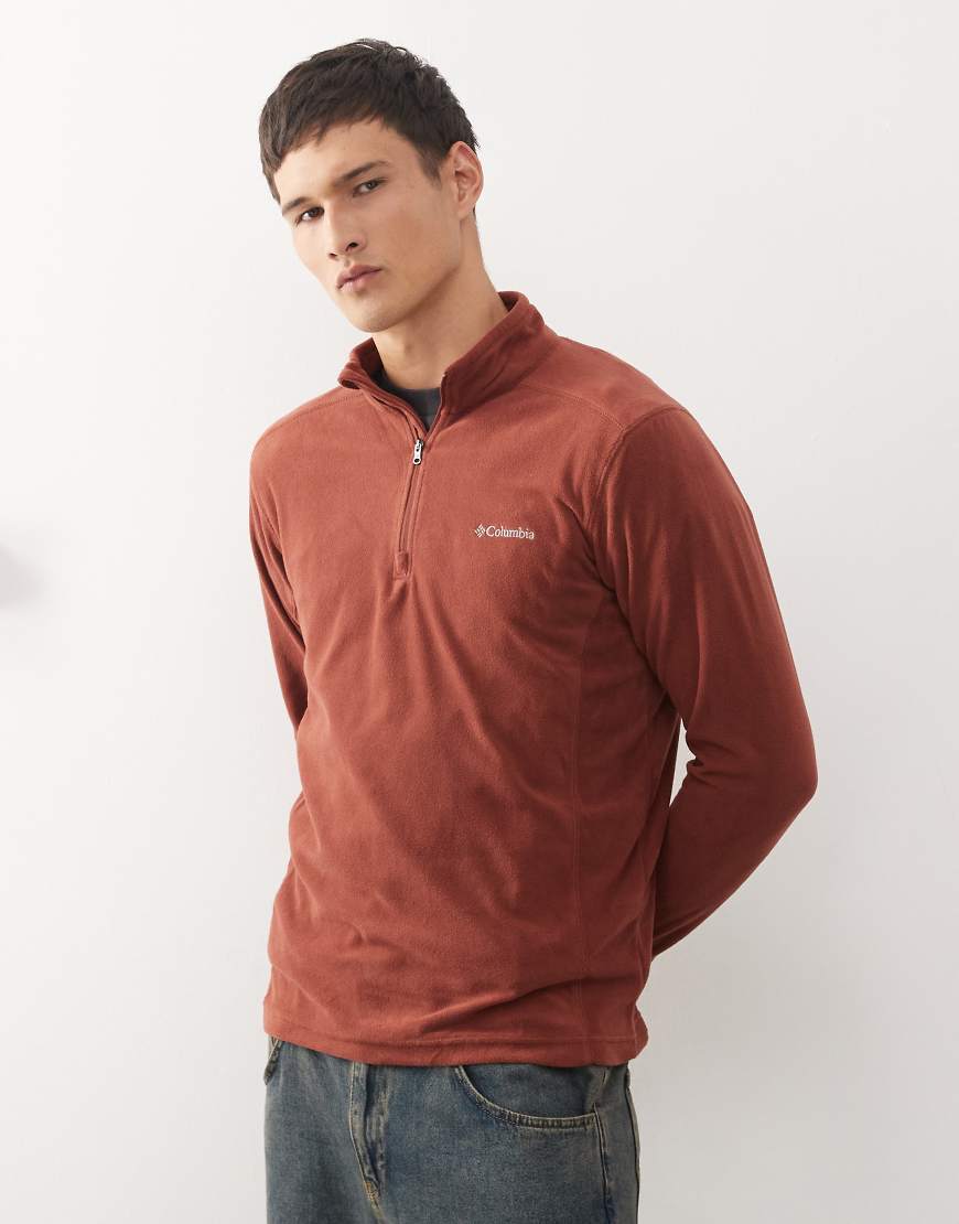Columbia - Klamath Range II - Fleece-Pullover in Burgunderrot mit kurzem Reißverschluss Columbia - Klamath Range II - Fleece-Pullover in Burgunderrot mit kurzem Reißverschluss von Columbia