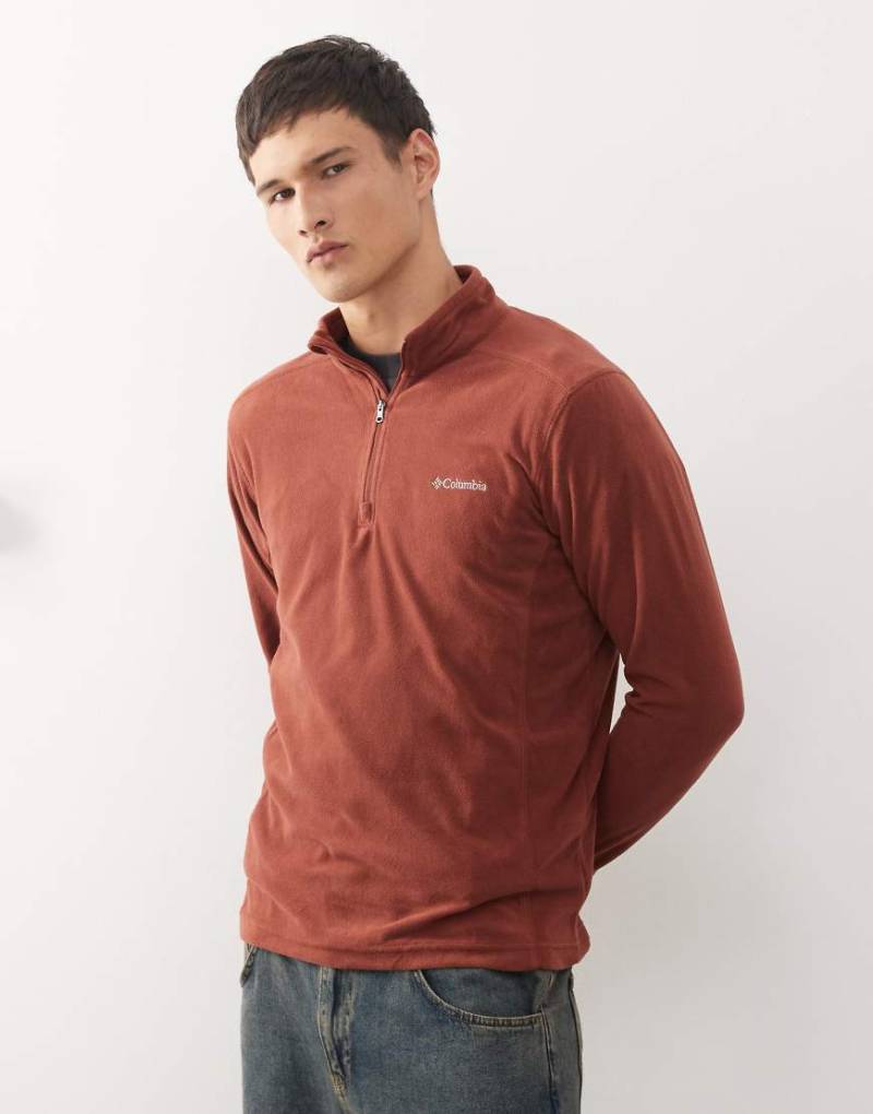 Columbia - Klamath Range II - Fleece-Pullover in Burgunderrot mit kurzem Reißverschluss Columbia - Klamath Range II - Fleece-Pullover in Burgunderrot mit kurzem Reißverschluss von Columbia