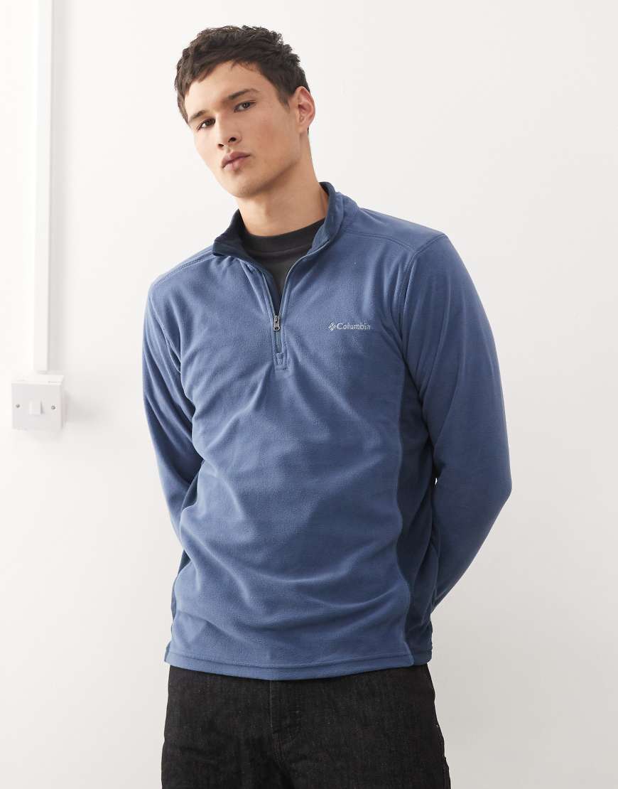 Columbia - Klamath Range II - Fleece in Blau mit kurzem Reißverschluss von Columbia