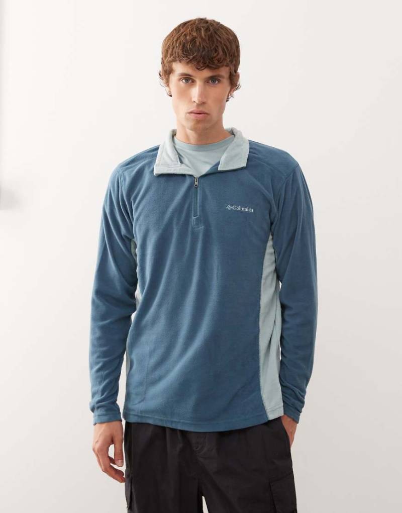 Columbia - Klamath Range II - Fleece in Blau mit kurzem Reißverschluss von Columbia