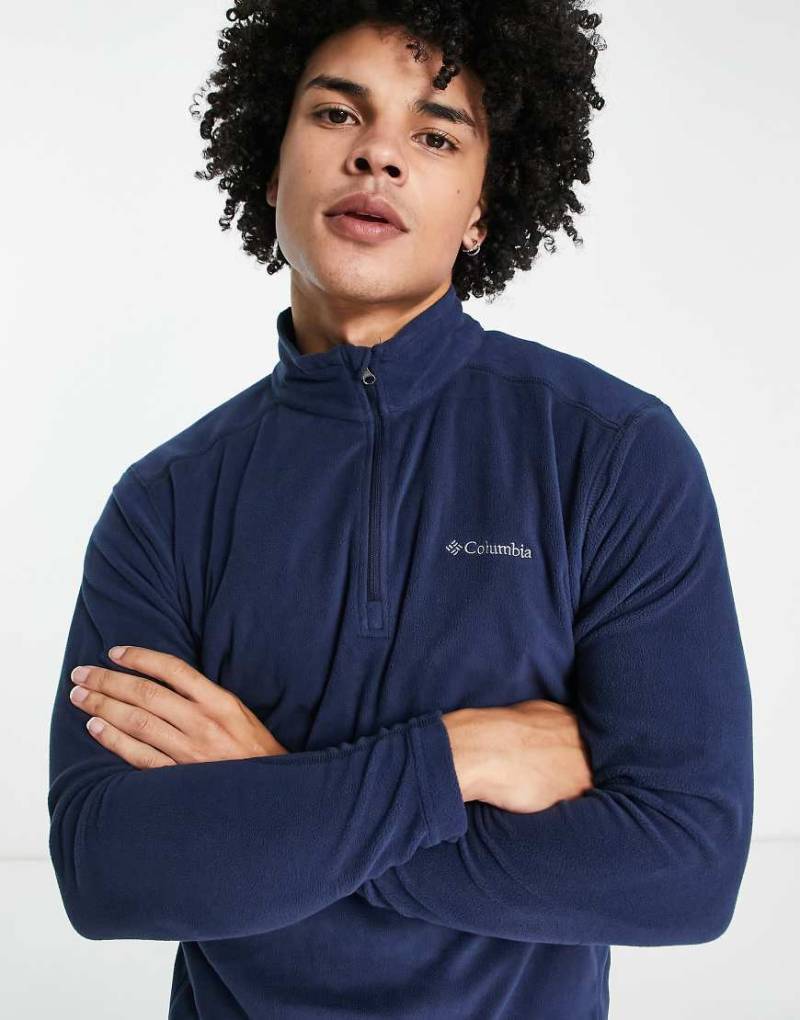 Columbia - Klamath Range II - Fleecejacke mit kurzem Reißverschluss in Marine-Marineblau von Columbia