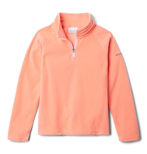 Columbia Mädchen Glacial Half Zip Fleece Pull Over, Hot Coral, 140 von Columbia