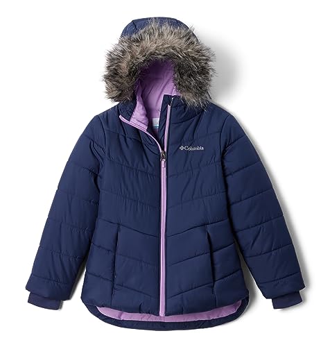 Columbia Mädchen Katelyn Crest Ii Hooded Jacket Jacke, Nacht, 152 von Columbia