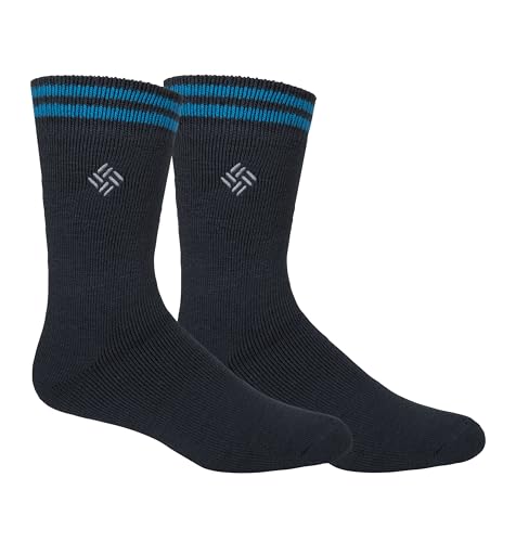 Columbia Men's 2-Pack Medium Weight Fleece Thermal Navy 10-13 US Mens von Columbia