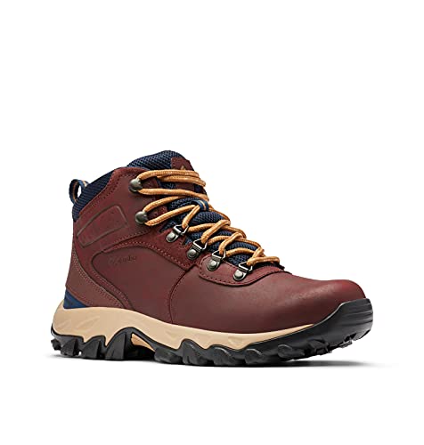 Columbia Men's Newton Ridge Plus Ii Waterproof Hiking Boot Shoe, Madder Brown/Collegiate Navy, 13 von Columbia