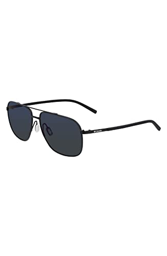 Columbia Men's Sunglasses C115SP MIST TRAIL - Matte Black/Blue Mirror Lens with Dark Blue Mirror Lens von Columbia