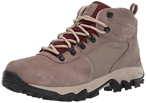 Columbia Newton Ridge Plus II Suede WP wasserdichte Wanderstiefel für Herren, Braun (Pebble x Deep Rust), 43 EU von Columbia