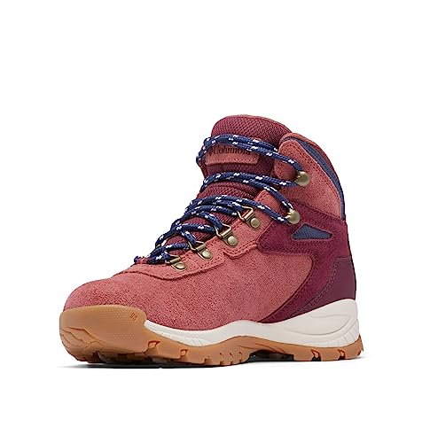 Columbia Newton Ridge Plus Damen-Wanderschuhe, wasserdicht, verstärkt, Rote Beete, Deep Madeira, 41 EU Weit von Columbia