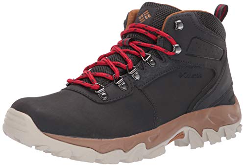 Columbia Newton Ridge Plus II Herren Wanderstiefel, wasserdicht, Schwarz (Shark, Mountain Red), 42 EU von Columbia