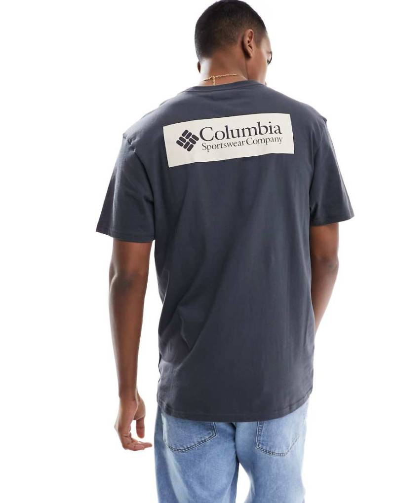 Columbia - North Cascades - Schwarzes T-Shirt mit Rückenaufdruck von Columbia