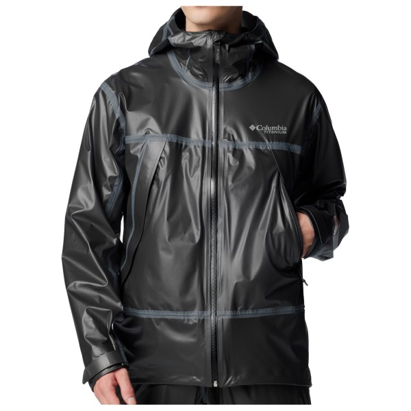 Columbia - Outdry Extreme Wyldwood Shell - Regenjacke Gr M schwarz/grau von Columbia