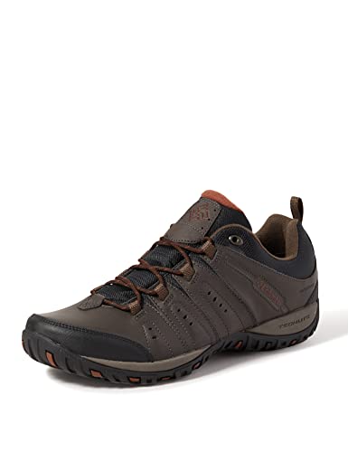 Columbia Woodburn II WP wasserdichte Wanderschuhe für Herren, Braun (Cordovan x Cinnamon), 41.5 EU von Columbia