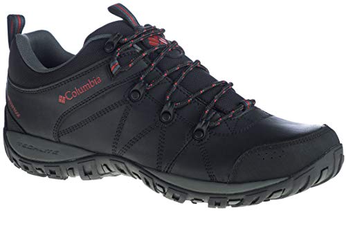 Columbia Peakfreak Venture Waterproof (wasserdicht) Wanderschuhe für Herren, Schwarz (Black/Vintage Red), 41 EU von Columbia