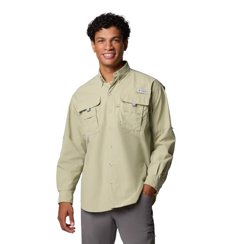 Columbia PFG Bahama II Langarm-Angelshirt für Herren, Smokey Sage, Größe XL von Columbia