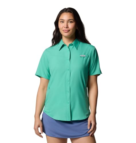 Columbia PFG Tamiami II Kurzarm-Angelshirt für Damen, Glaze Green, Größe XL Columbia PFG Tamiami II Kurzarm-Angelshirt für Damen, Glaze Green, Größe XL von Columbia