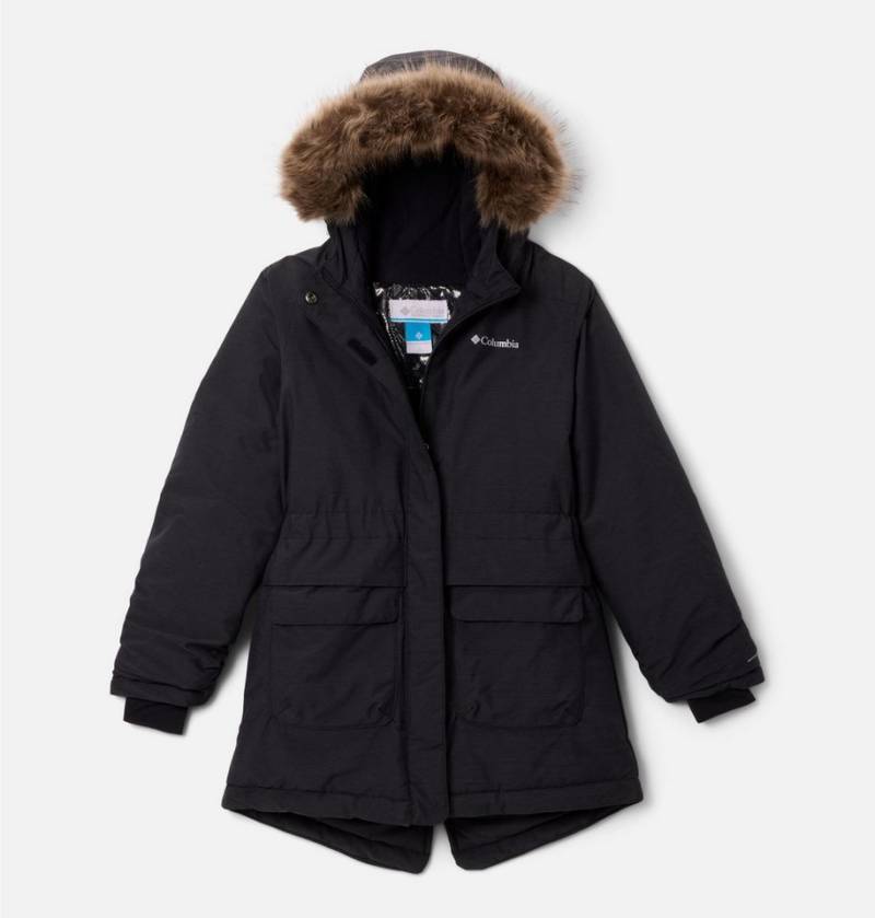 Columbia Parka NORDIC STRIDER II JACKET (1-St) Für Kinder mit abnehmbarer Kapuze und Kunstpelzbesatz, wasserabweisend von Columbia