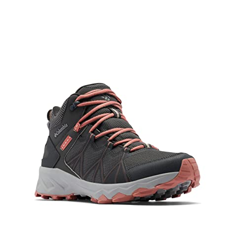 Columbia Peakfreak 2 Mid Outdry, wasserdichte mittelhohe Trekking- und Wanderstiefel, Dark Grey/Dark Coral, von Columbia