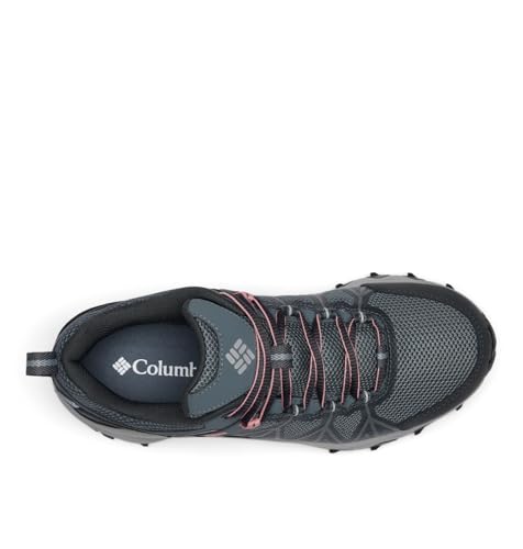 Columbia Peakfreak 2 Outdry, wasserdichte Trekking- und Wanderschuhe mit niedrigem Bund, Graphite/Salmon Rose, von Columbia