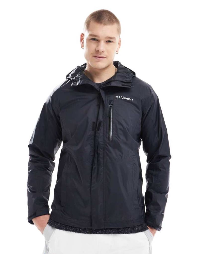 Columbia - Pouring Adventure - Regenjacke in Schwarz mit Kapuze von Columbia