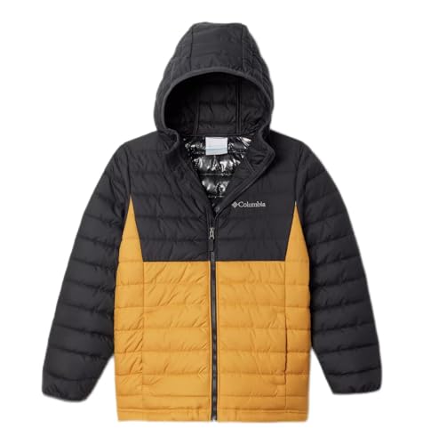 Columbia Jungen Powder Lite Kapuzenjacke Jacke, Gelb, 152 von Columbia