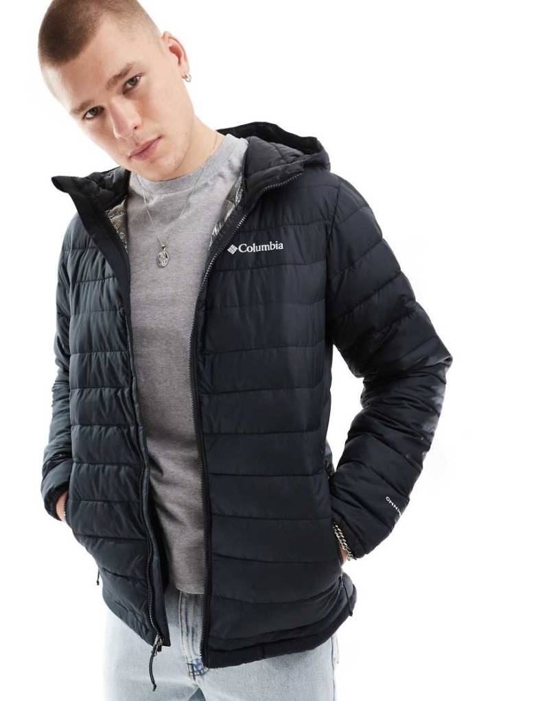 Columbia - Powder Lite II - Jacke in Schwarz mit Kapuze von Columbia