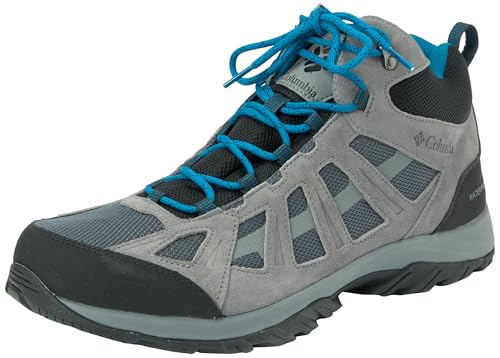 Columbia Redmond 3 Mid Waterproof, wasserdichte mittelhohe Trekking- und Wanderstiefel, Graphite/Black, von Columbia