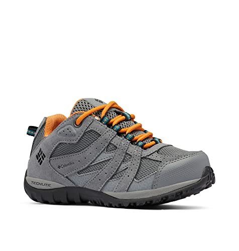 Columbia Redmond WP wasserdichte Wanderschuhe für Kinder, Grau (Ti Grey Steel x Gold Amber Y), 33 EU von Columbia