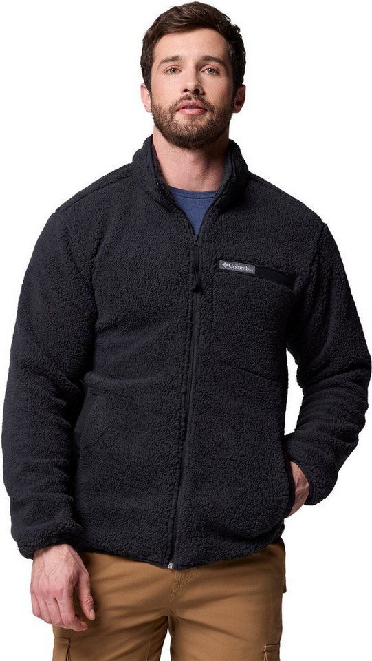 Columbia Rollkragenpullover Rugged Ridge High Pile Full Zip BLACK von Columbia