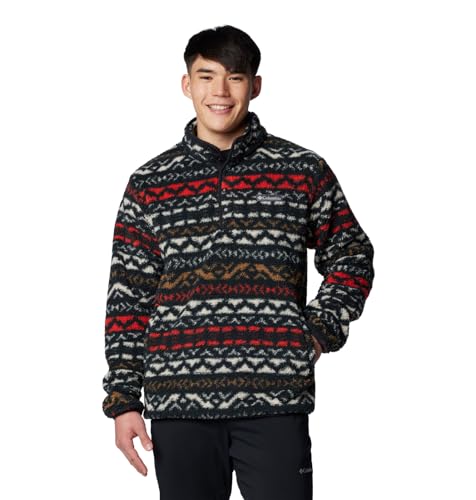 Columbia Rugged Ridge Herren Half Snap Fleece, Black Madras Multi, Medium Columbia Rugged Ridge Herren Half Snap Fleece, Black Madras Multi, Medium von Columbia