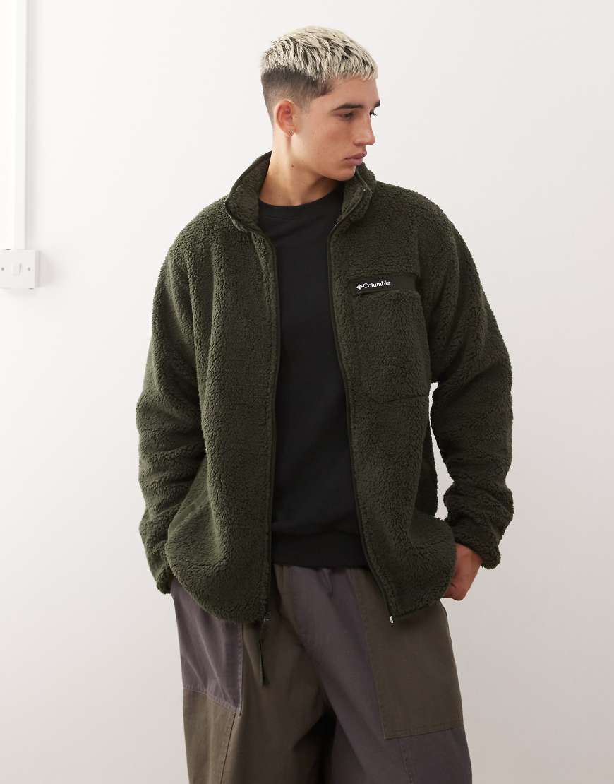 Columbia - Rugged Ridge - Jacke aus hochflorigem Fleece in Grün mit Reißverschluss von Columbia