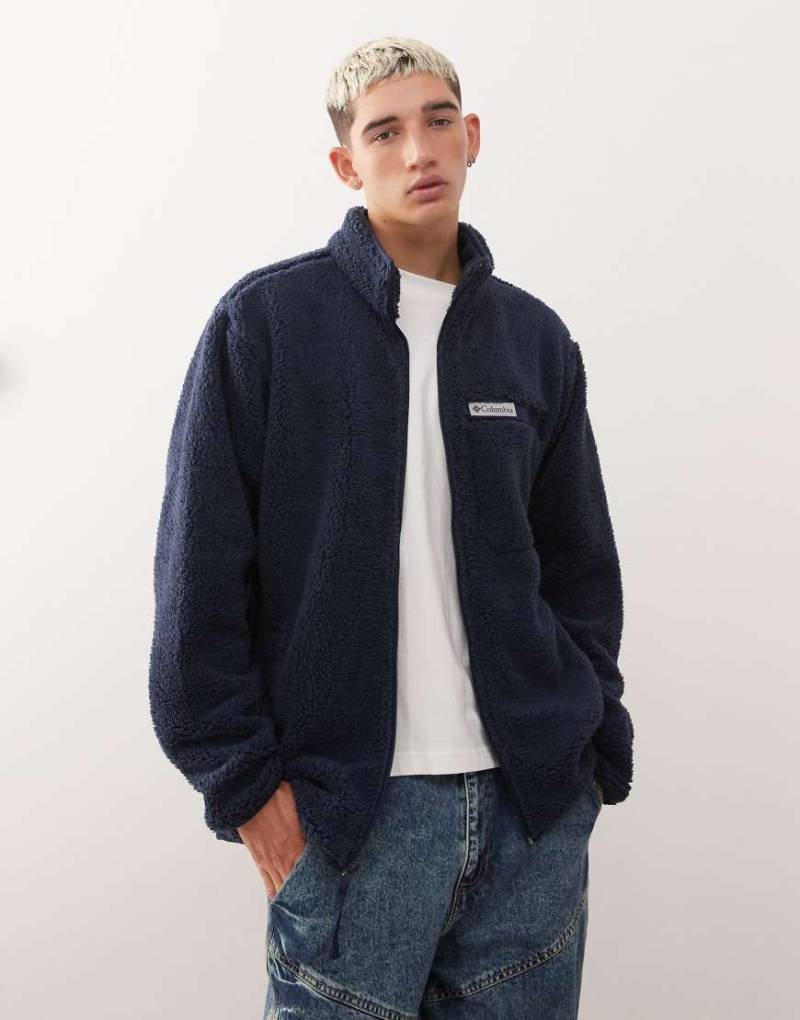 Columbia - Rugged Ridge - Jacke aus hochflorigem Fleece in Marineblau mit Reißverschluss von Columbia