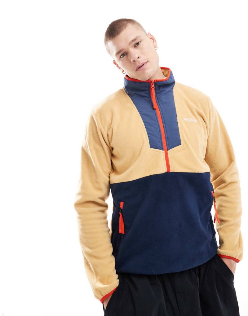 Columbia - Sequoia Grove - Fleece-Oberteil in Braun mit halblangem Reißverschluss von Columbia