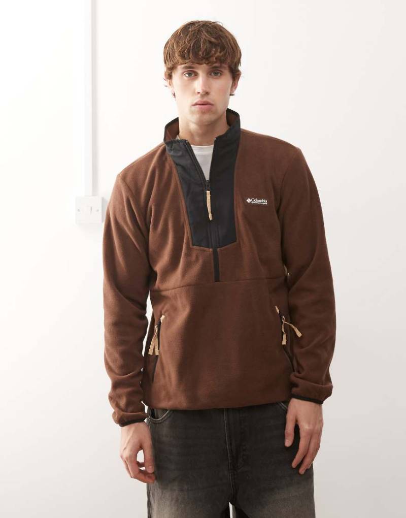 Columbia - Sequoia Grove - Fleece-Oberteil in Braun mit halblangem Reißverschluss-Brown von Columbia