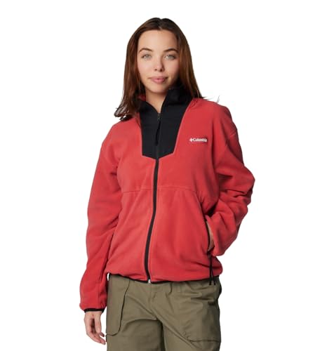 Columbia Sequoia Grove Fleece mit durchgehendem Reißverschluss für Damen, Daredevil/Schwarz, XXL Columbia Sequoia Grove Fleece mit durchgehendem Reißverschluss für Damen, Daredevil/Schwarz, XXL von Columbia