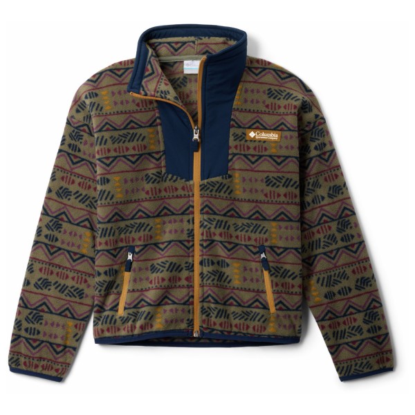 Columbia - Kid's Sequoia Grove Printed Full Zip Fleece - Fleecejacke Gr M braun von Columbia