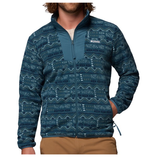 Columbia - Sequoia Grove Printed Full Zip - Fleecejacke Gr XL blau von Columbia